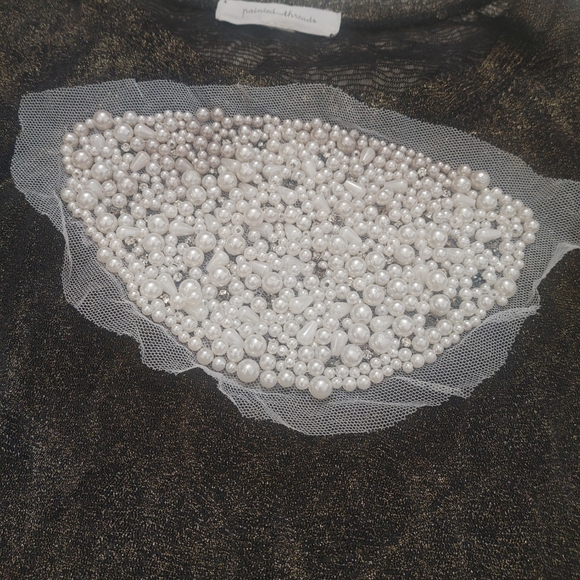 #2278 Painted Threads fancy tank top S - Picture 2 of 2